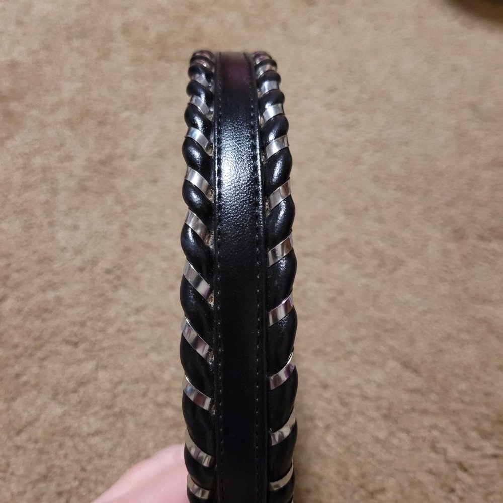 Fisher western belt in solid black, size 26